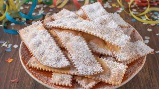 BUGIE  CHIACCHIERE Easy Recipe Homemade by Benedetta Rossi