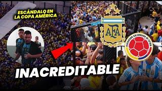 VERGUENZA TOTAL COLOMBIA VS ARGENTINA ATRAZADO POR INVASIÓN DE HINCHAS