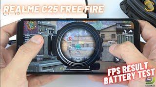 Realme C25 test game Free Fire  MediaTek Helio G70 RAM 4GB IPS LCD 6.5 inches Display