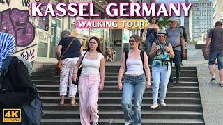  Kassel Germany Walking Tour in 4k60fps UHD - City Walk With Real Ambient Sounds