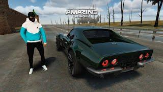 ВОТ ЭТО НИШТЯК Лютый Chevrolet Corvette C3 в Amazing RP Online GTA CRMP