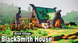 Minecraft How to build a BLACKSMITH HOUSE  Village Tutorial