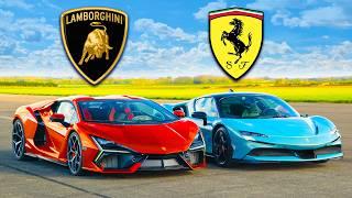 Lamborghini Revuelto v Ferrari SF90 v Porsche 918 DRAG RACE