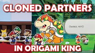 What happens in Paper Mario The Origami King if we CLONE PARTNERS?? Luigi Bowser etc.