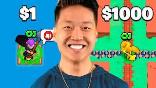 $1 VS $1000 MAP MAKER IN BRAWL STARS