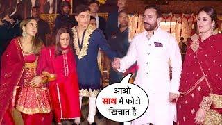 Saif Ali Khans Ex-Wife AMRITA Kids Sara & Ibrahim IGN0RE$ Him & His Wife Kareena @Kapoor WEDDING