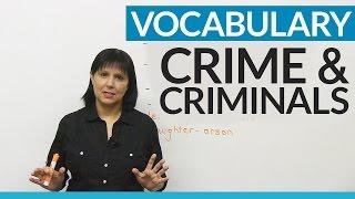 English Vocabulary Crime & Criminals
