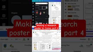 How to make a research poster in canva part 4 #canva #tutorial #research #poster #phdstudent