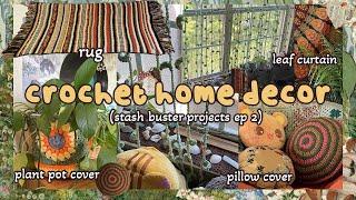 Crocheting Home Decor With Scrap Yarn   Stash Buster Projects Ep 2