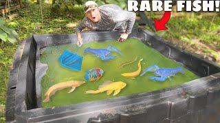 Rare Fish Found LIVING in GREEN SLIME POND