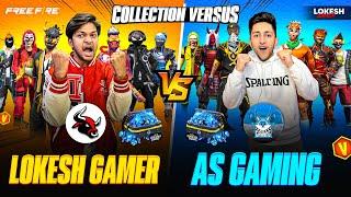 Lokesh Gamer Vs As Gaming Rare Bundle Collection Versus  Who Will Win  Garena Free Fire