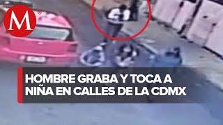 Manosea a niña de 10 años en plena calle Fiscalía CdMx ya lo busca