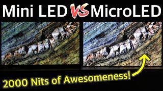 Samsung 89-inch MicroLED vs 85 Mini LED TV Shootout at CES 2022 - WOW