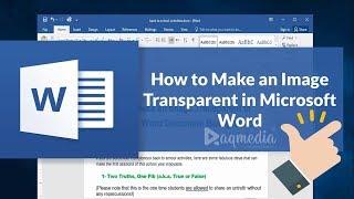 How to Make an Image Transparent in Microsoft Word