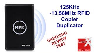 125KHz -13.56MHz RFID Copier Duplicator UnboxReviewTest