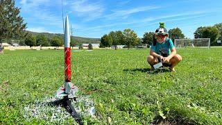 Our First Time Launching an Estes Rocket