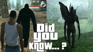 GTA San Andreas Secrets and Facts 8 Ghosts Mothman Bigfoot UFO