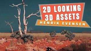 2D looking 3D assets in Blender   Henrik Evensen