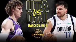 Dallas Mavericks vs Utah Jazz  Full Game Highlights  March 25 2024  FreeDawkins