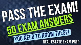 Real Estate Exam 2024 Pass The Real Estate Exam With These 50 Answers You Need To Know