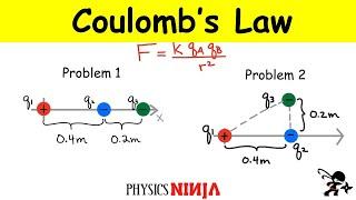 Coulombs Law Problems