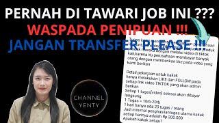 Modus Penipuan Part Time Job Online  Part Time Job Tik Tok  Part Time Job Shopee  Part Time Job