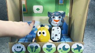 My Talking Tom and Talking Tom2  Cardboard Game. DIY