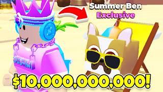 I Bought NEW SUMMER BEN Exclusive Pet In Roblox Tapping Legends Final Roblox