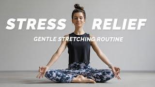 15 Min. Yoga Stretch for Stress & Anxiety Relief  feel calm and relaxed right away