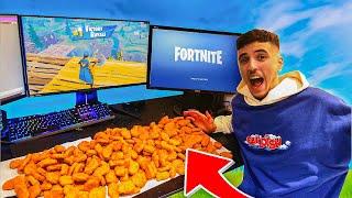 Every ELIMINATION I order McDonalds Chicken Nuggets in Fortnite...