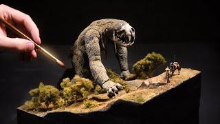 Slow but Terrifying Monster Diorama  Relaxing DIY Craft