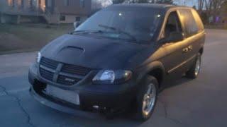 Première essais de la démon van  srt4 Dodge Caravan first test Drive 