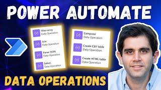 Power Automate Compose Join Select Filter Create tables Parse JSON  Data Operations in flow