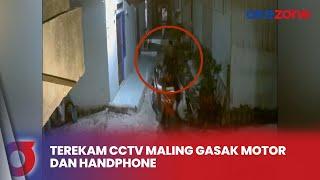 Detik-Detik Rekaman CCTV Maling Bobol Kosan Santai Bawa Kabur Motor dan Handphone di Bengkulu