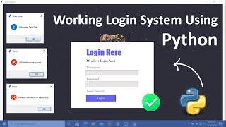 Create Working Login System Using Python  Python Projects