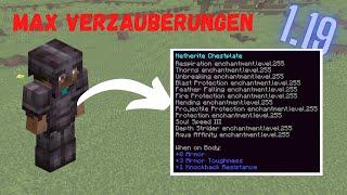 Level 1000 Verzauberungen  Entchants in Minecraft 1.19 JAVA I Tutorial I OP Rüstung I Maximal