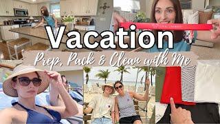 Vacation Prep Made Easy Pack & Clean With Me + BeachCruise Essentials