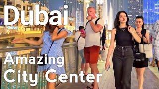 Dubai 4K Amazing City Center Downtown Dubai Walking Tour 