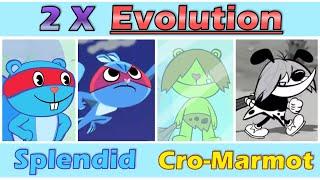 Evolution of SPLENDID & CRO-MARMOT from Happy Tree Friends