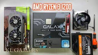 AMD Ryzen 3 1200 ASRock A320M-DGS ZOTAC GTX1060 Gaming PC Build Benchmark