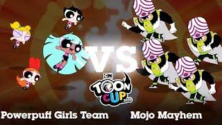 Toon Cup - Football Game - New Character Bliss  Powerpuff Girls Team vs Mojo Jojo Team