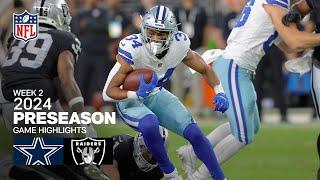 Dallas Cowboys vs. Las Vegas Raiders  2024 Preseason Week 2 Game Highlights