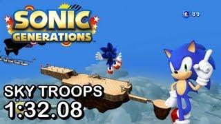 Sonic Melponterations Demo Sky Troops Modern Speed Run - 132.08