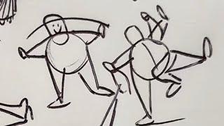 How to draw the body moving Learn flow.