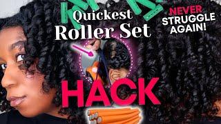 Quick Roller Set HACK for Natural Hair  Never Struggle Again Beginner Friendly