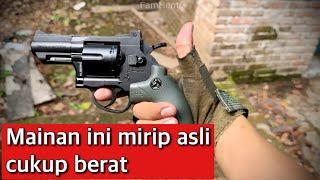 Mainan pistol revolver berat mirip asli ZP-5 Smith & Wesson