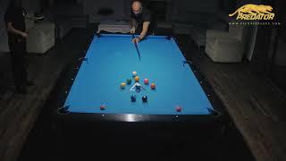 3-Cushion Legend Semih Saygıner  at the  Pool Table . Scotch doubles break and Run  