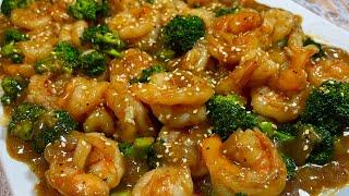 GARLIC BUTTER SHRIMP and BROCCOLI in OYSTER SAUCE  FLAVORFUL SAUCE BETTER THAN TAKEOUT