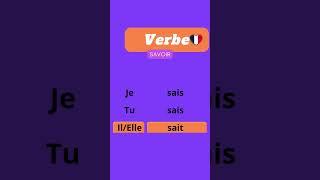 Master  the FRENCH Verb SAVOIR at the Present Tense #shorts  #frenchforbeginners