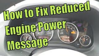 P2101 Reduced Engine Power Message  Heres What to Do